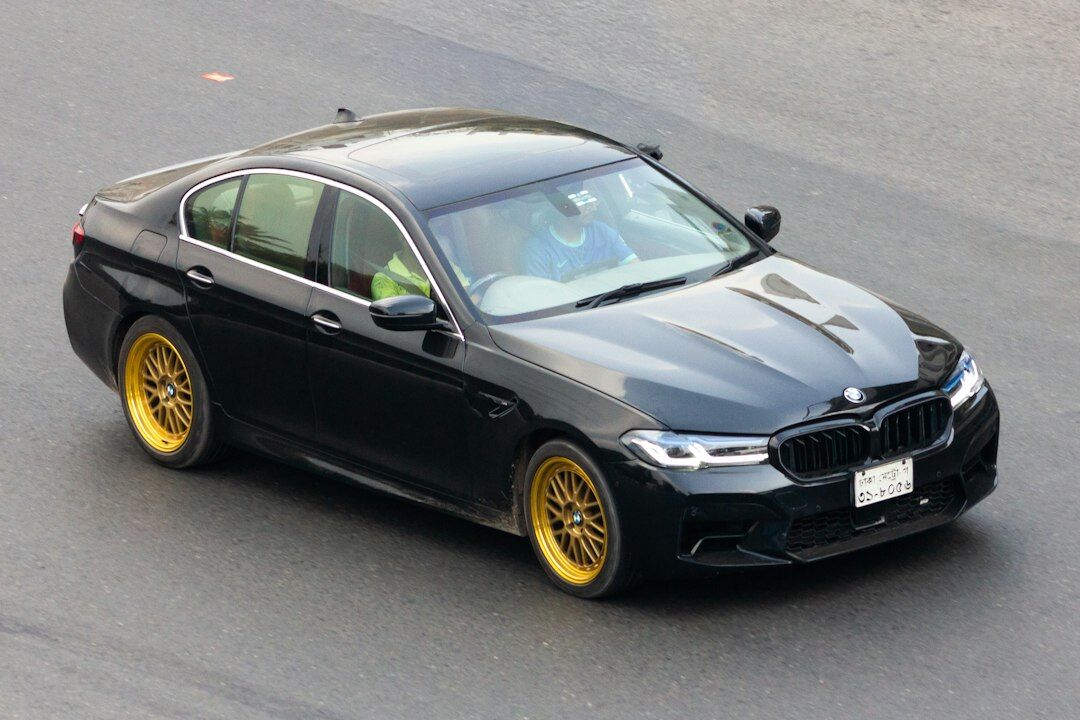 luxury car on road