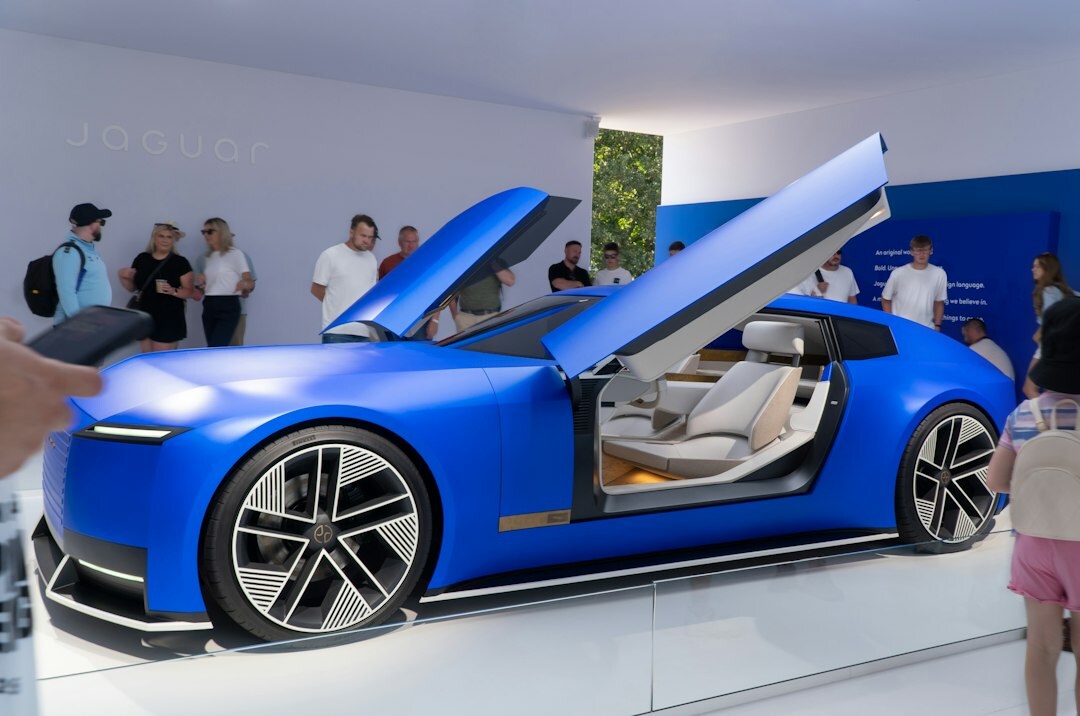 sleek electric car design