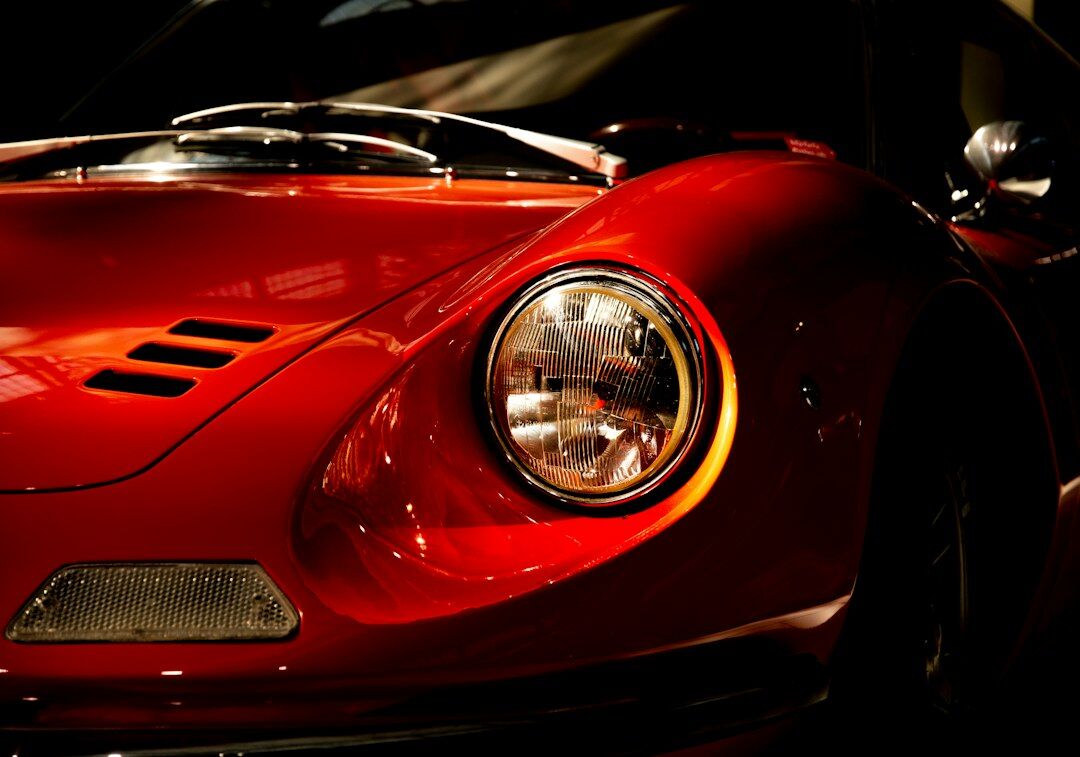 sports car close up